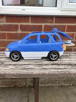 Vintage Barbie Blue SUV Vehicle With Pop-up Picnic Basket