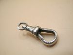 Medium Size Replacement Solid Silver Swivel Clasp For Albert Pocket Watch Chain