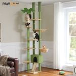PAWZ Road Floor to Ceiling Cat Tree Tower Cactus Scratching Post Activity Center