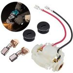 Genuine Makita BGA450 BGA452 DGA452 Brush Holder + Caps 643954-4 & CB430 Brushes