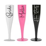 Personalised Champagne Prosecco Flute Glass Birthday Party Prom Gift Name Decal