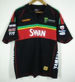 Official Yamaha Swan Racing Polo Shirt XL Clinton enterprises motorsport merch