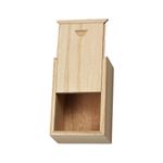 Small Wooden Box with Sliding Lid Keepsake Storage Wooden Box 