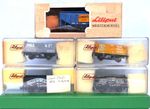 5 x Boxed Liliput/Trix Wagons: Crawfords, Hall, Roberts Jenks(2), Blue Circle OO