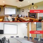 Pyle 84" Manual Pull Down Projector Screen PRJSM9406 Wall/Ceiling Mount -NEW
