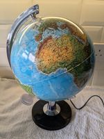 Vintage Tecnodidattica Illuminated Light Up World Globe Deco Art Lamp Italy