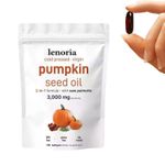 Pumpkin Seed Oil Saw Palmetto 3000mg 180 Softgels Herbal Supplement UK
