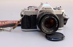 CANON AV-1 35mm SLR Camera Fine Cond GWO w Canon FD 50mm f1.8 Lens