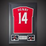 Framed Thierry Henry Hand Signed Arsenal Football Shirt With Coa  £399