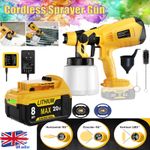 For Dewalt 18V Battery Electric Paint Sprayer Cordless Fence Wall Spray Gun UK