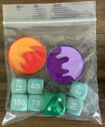 Temporal Forces Damage Dice (Iron Leaves) + Condition Counters - Pokemon TCG