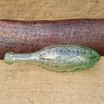 Vintage Schweppes Glass Bottle  Embossed Torpedo Hamilton Mineral Waters 