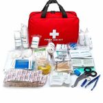 184PCS First Aid Kit Emergency Medical Supplies Portable Bag Camping Hiking