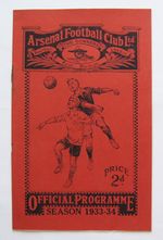 ARSENAL v DERBY COUNTY FA Cup 1933/1934 *Good Condition Football Programme*
