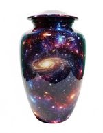 Metal Urn Sky Beauty Adult Cremation Urns For Human Ashes in Velvet Bag 10"