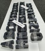 Number Plate letters 5MM 4D 3D Gloss Acrylic Black Bulk x 350 WHOLESALE - TRADE