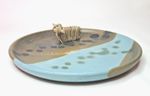 Mini HIGHLAND COW Trinket Dish / Plate - STUDIO POTTERY