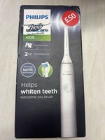Philips Sonicare 4100 Sonic Rechargeable Pressure Sensor Timer 2 Speed White