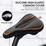 WEST BIKING Bike Saddle Cover Bicycle Silicone Seat Comfort Cushion Rain Cover