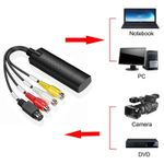 USB 2.0 Video Capture Card VHS VCR to Digital Converter Adapter RCA S-Video UK