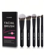 MAANGE 5pcs Professional Facial Makeup Brush Set, Boxed, Black. MAG52085HB+ZH