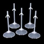 6/12Pcs Clear Doll Stand Display Holder Toy Model Dolls Support Base for 12''