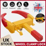 Heavy Duty Security Wheel Clamp Clamps Locks for Caravan Car Van Trailer Lock UK