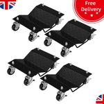 4X 1500LB per Each Car Tire Skate Tyre / Wheel Dolly Ball Bearing Machinery Move