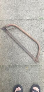 Antiuqe Steel Bow Saw