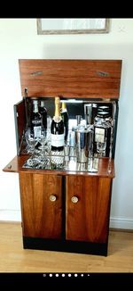 Mid Century Upcycled Drinks/Cocktail Cabinet/Bar - Excellent Condition