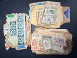 118g Poland Stamp Lot On Paper Kiloware Polska Sets Animals Airmail