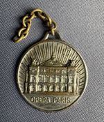 WWII Paris Opera Souvenir Keyring – 1940 Occupation Inscription Altered in 1944