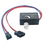PC Case CPU Fan Speed Regulator 4pin 3pin DC 12V IDE Power Knob Control Switch