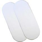 Pack of 2 - 100% Cotton Jersey Moses Basket Fitted Sheets,Baby Bassinet ,35x75cm