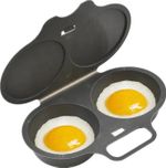 Microwave Egg Poacher Mold With Lid & Handle Dual Cavity Steamer Omelette Maker