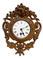 19th Century Gilt Metal, Rococo Style, Wall Clock