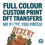 DTF Transfers Custom Print Iron On Heat Press Personalised A4 Metre Any Fabric