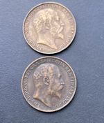1903 & 1910 Edward VII Pennies Coins Lot E72