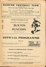 Buxton v Runcorn 19/11/66 Cheshire County League