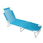 Folding Sun Bed Steel framed Multiple Reclining Positions, carry