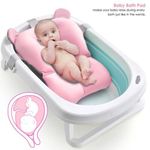 Baby Shower Bath Tub Pad Non-Slip Bathtub Mat Support Cushion Foldable Pillow