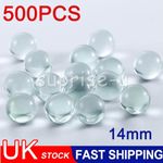 500pcs 14mm Clear Glass Marbles - ideal for Vase Decoration Craft Fish Tanks