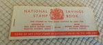 Vintage National Savings Stamp book with stamps
