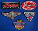 Embroidered Motorcycle Sew/Iron On Patches