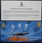 617 Dambuster Squadron Formation cover signed FO Raymond Grayston  AJ-N
