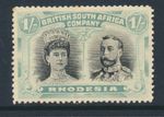Rhodesia 1910-13 1/- black & pale blue-green SG152 u/m Cat £70