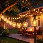 100/200FT LED G40 Bulbs Outdoor Garden Festoon Fairy String Lights Mains Powered