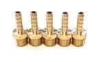 Prochem Hose Adaptor CH4013 1/4" BSPT – 1/4" Hosetail 6mm Barb in Brass x 5