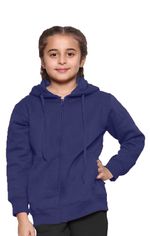 Girls Boys Kids Zipper Hoodies Unisex Fleece Hoodie Top School Casual & Sports