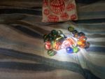 Marbles selection in marbles bag